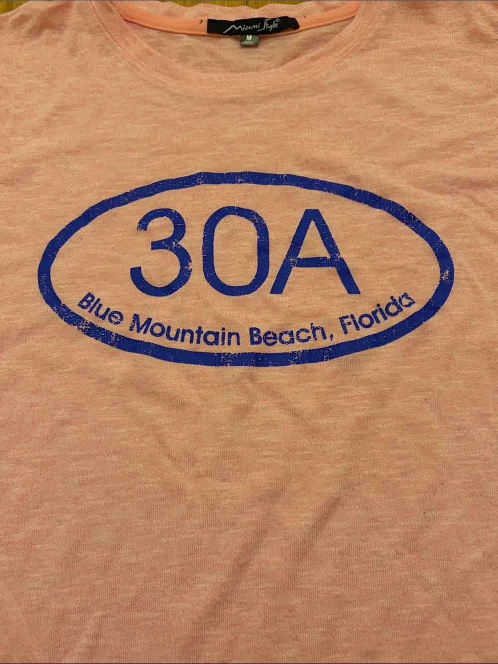 Pink Long Sleeve 30A Graphic Tee Size Medium - Picture 3 of 4